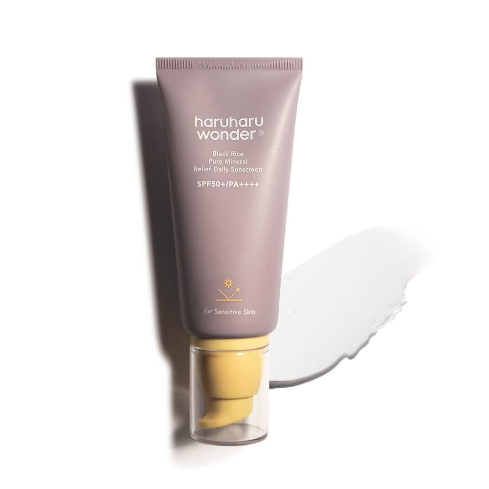 Haruharu Wonder Black Rice Pure Mineral Relief Daily Sunscreen SPF 50+, 50 ml