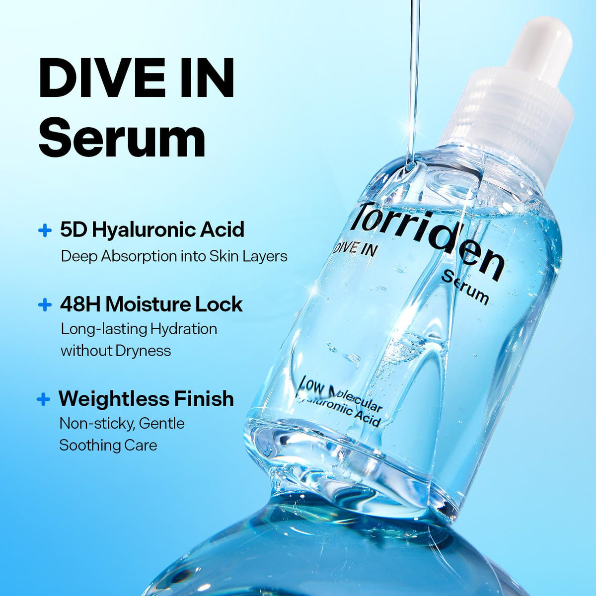 Torriden DIVE-IN Low-Molecular Hyaluronic Acid Serum, 50 ml